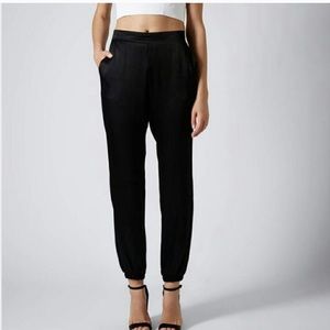 Topshop Satin Track Pants